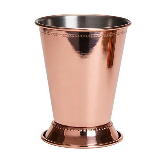 Cocktail Glass Stainless Steel Julep Cups 400ml Reusable Southern-style Wine Glass Elegant Metal Drinkware for Home Bar