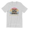 Vintage Best Cat Dad Ever Funny Fathers Day Pink Gift Punk T-Shirts Men Cotton Tshirt Tees Tops Anime Harajuku Streetwear