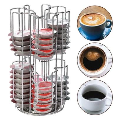 64 Pcs Capsule Storage Display Rack, High-Capacity Rotatable Coffee Capsule Storage Holder, Tassimo Storage Rack, 2021