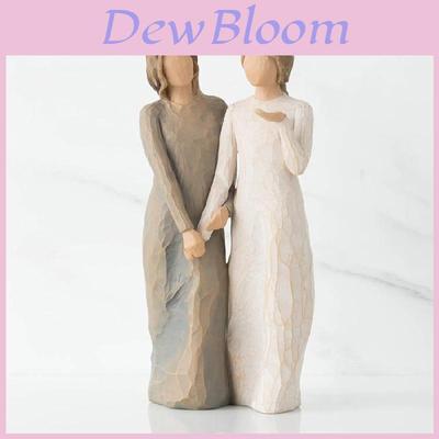 Modern Minimalist Resin Sister Sculpture Gift For Birthdays And Holidays