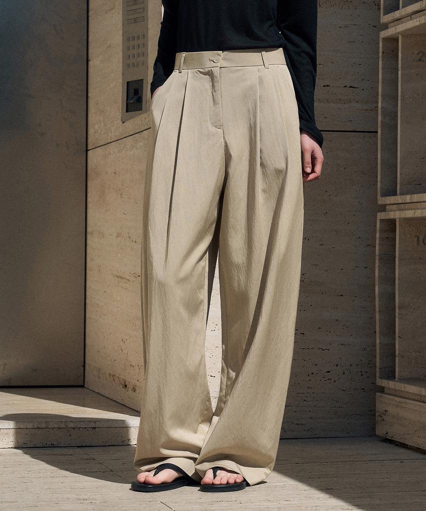 Siyajyu Sipt7197 Boyfit Curved Pants_Beige