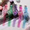 LED Watch Kids Quartz Lightweight Cool Simple Cute Watch Unisex Pink