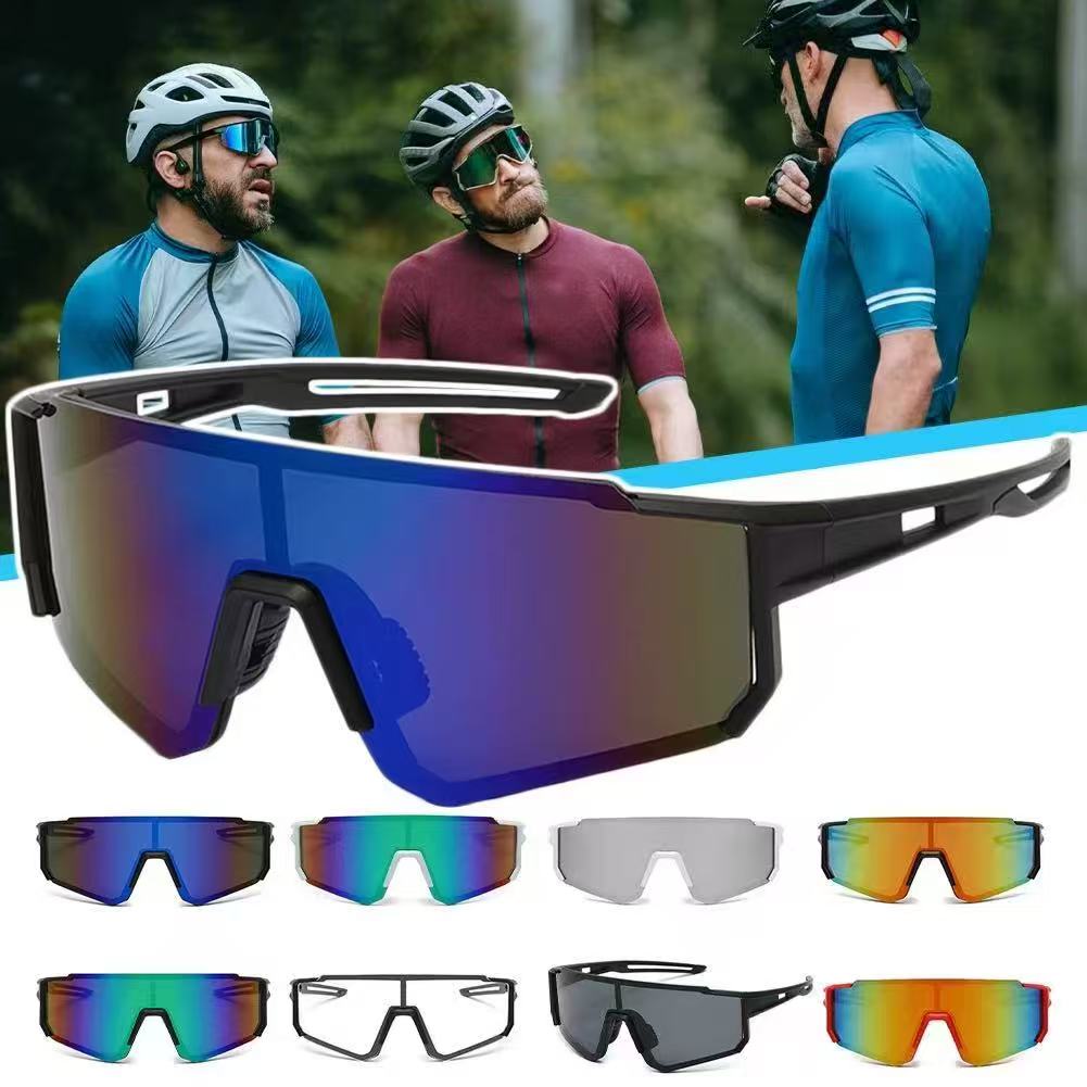 New Fashion UV400 Sports Sunglasses for Men Women Square Frame UV Protection Outdoor Driving Eyewear