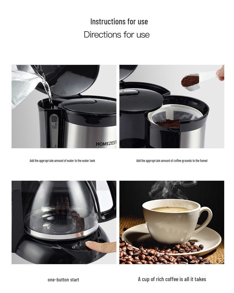HOMEZEST 2-in-1 Automatische Kaffee- und Teemaschine