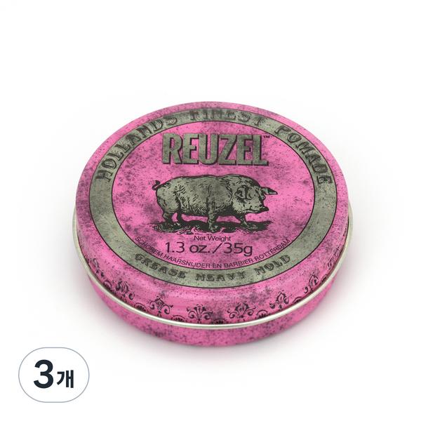 

Liugel Korea Pink Oily Hard Pomade, 35g, 3 pieces, Korea best mens hair products