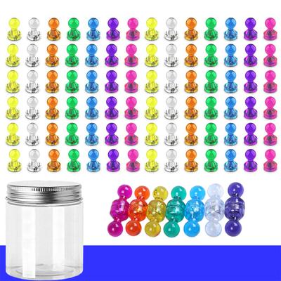 28 Stück farbige Kühlschrankmagnete, starke magnetische Reißzwecken mit Aufbewahrungsbox, Whiteboard-Magnete, Kartenmagnete, Büromagnete, Kalendermagnete