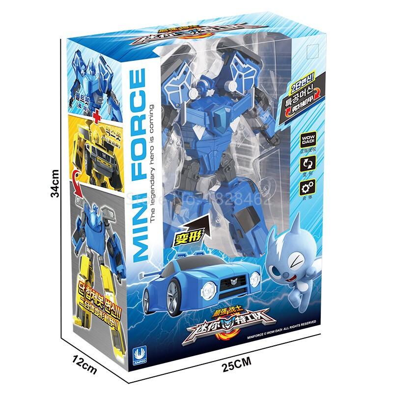 Augstas kvalitātes Mini Force transformējoši robotu