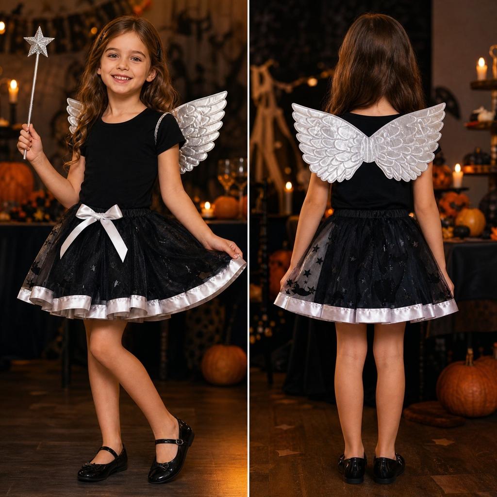 Girls Halloween Costume Dress with Set