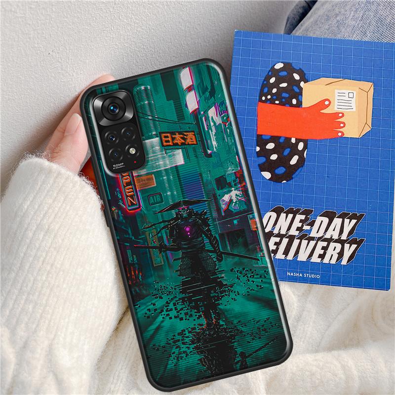 Cyberpunks Case For Xiaomi Redmi Note 11 Pro 8 9 10 Pro Note 10S 11S 9S K50 K40 9A 9C 10A 10C Cover