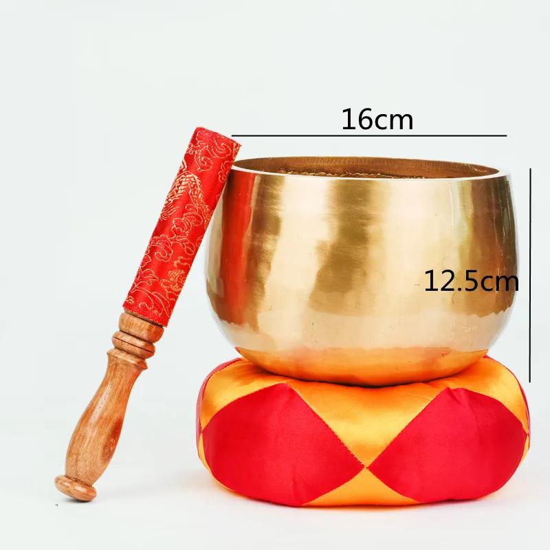 Handmade Copper Bowl Tibetan Singing Bowl Set Yoga Meditate Buddha Sound Bowls Practice Temple Tibetan Bowls Buddhist Supplies