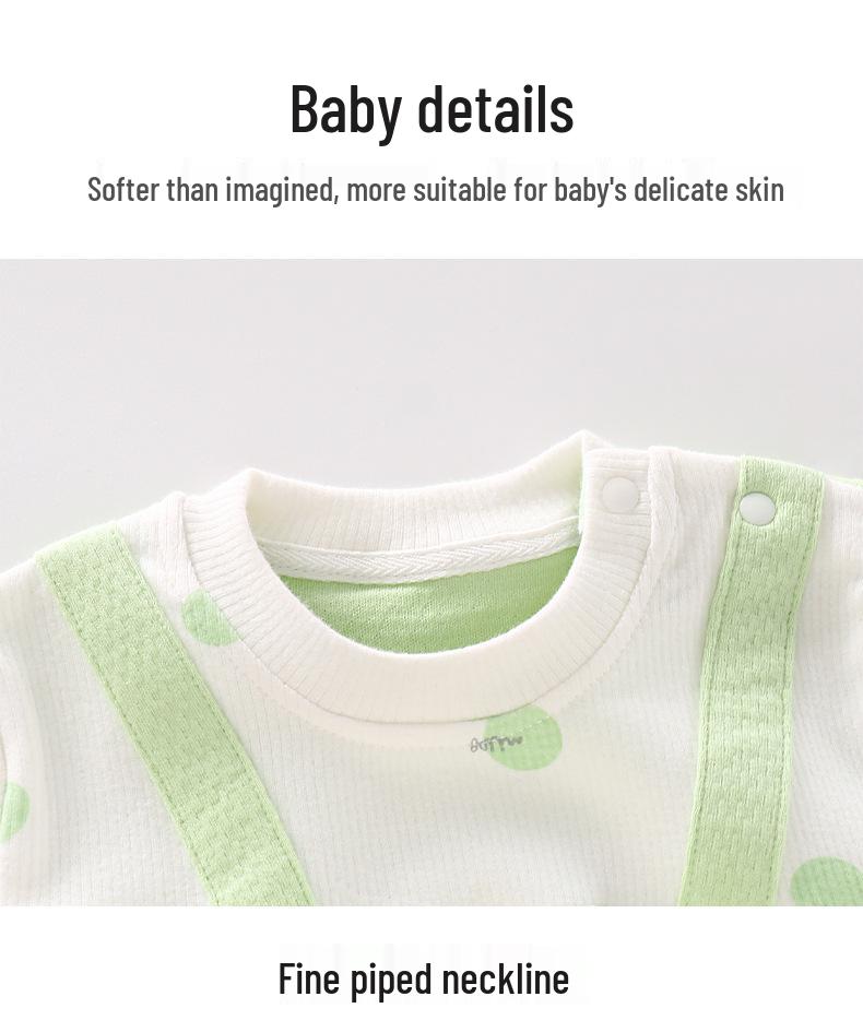 Popular Infant Spring/Autumn Bodysuit: Class A Outfits for Boys & Girls - Newborn Crawling Wear