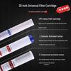 20" Three-Stage Pre-Filter Cartridge for Whole House Water Vending System - White and Blue Bottles