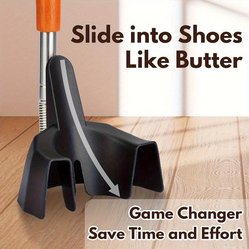 Easy-To-Grip 31-Inch Stainless Steel Shoehorn for Seniors - No Bending Required, Suitable for Sneakers And Boots