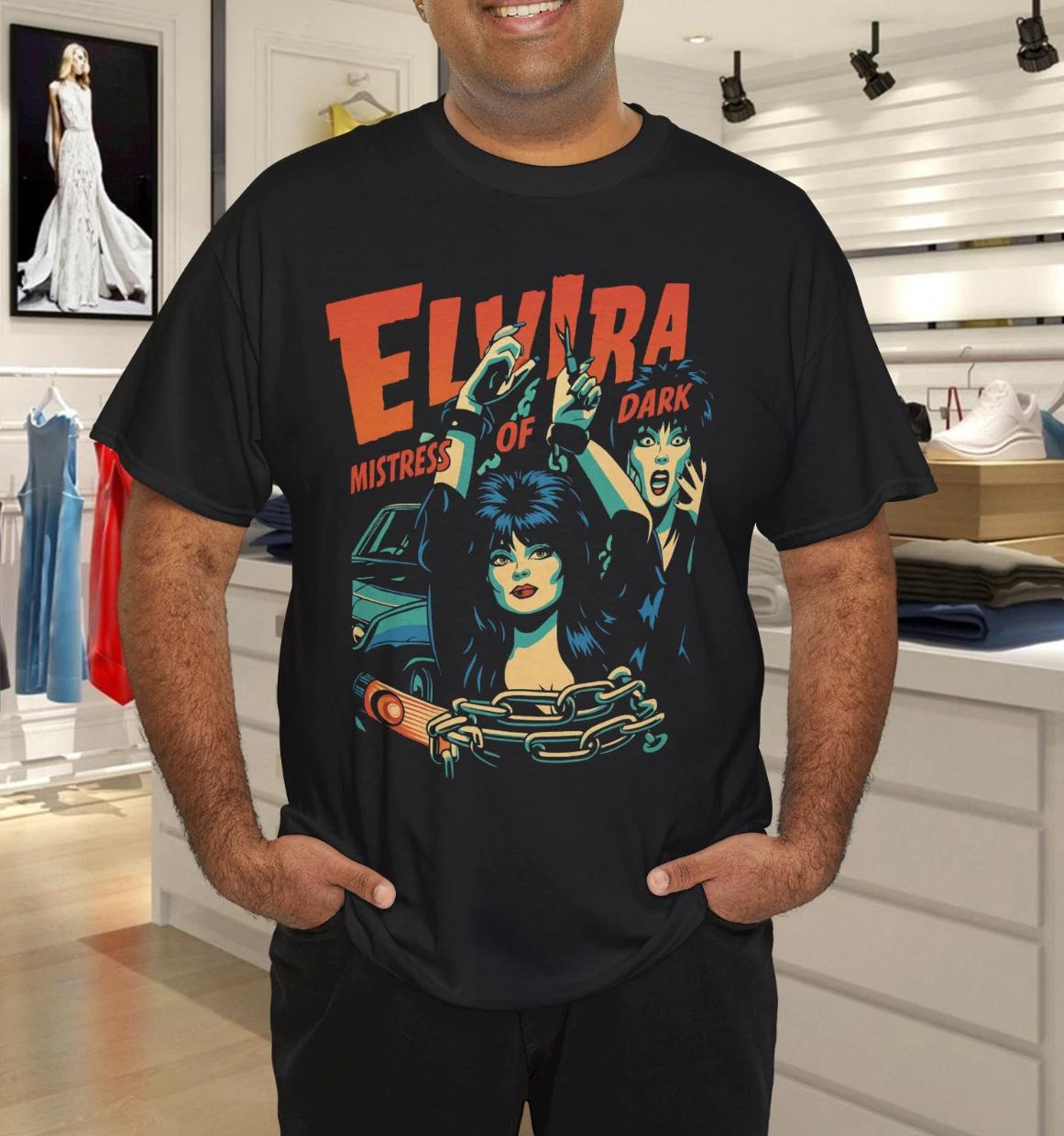 Men s and Women s T-shirts Elvira Mistress Of The Dark 80S Horror T-Shirt XL