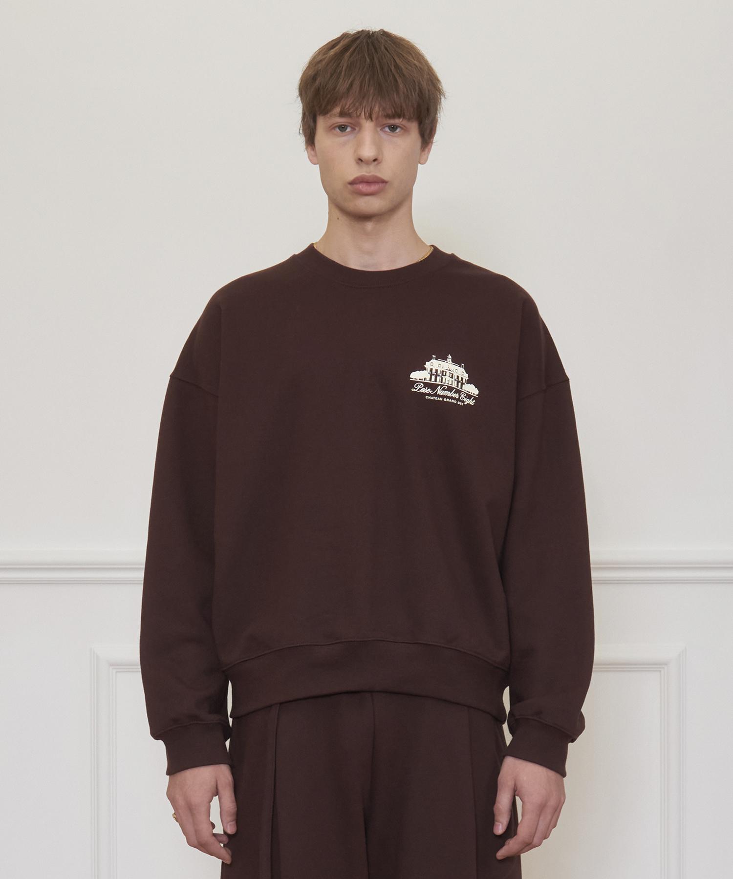 Свитшот Pose Number Eight Chateau (коричневый) Brown