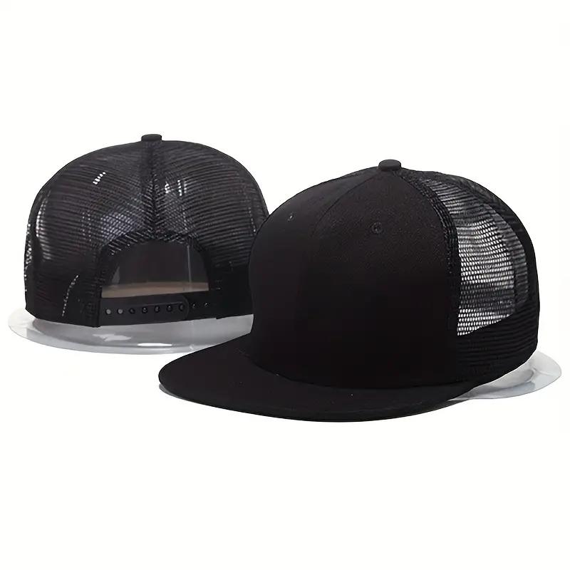 Fashion Unisex Cap Acrylic Plain Snapback Hat High Quality Adult Hip Hop Baseball Cap Men Women Mesh Cap Outdoor Leisure Basebal