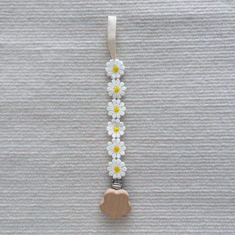 INS Korean Baby Pacifier Anti-Drop Chain and Teether Clip - Little Daisy Lanyard