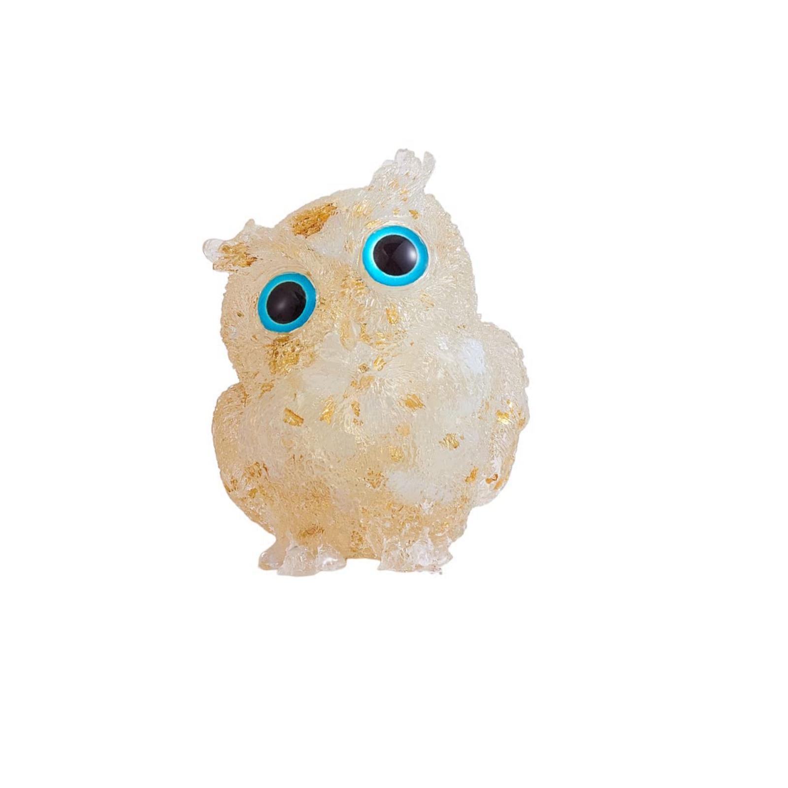 

Натуральный кристаллический гравий, капающая сова, украшения, изделия из смолы, украшение для дома, подарки, украшение в виде совы