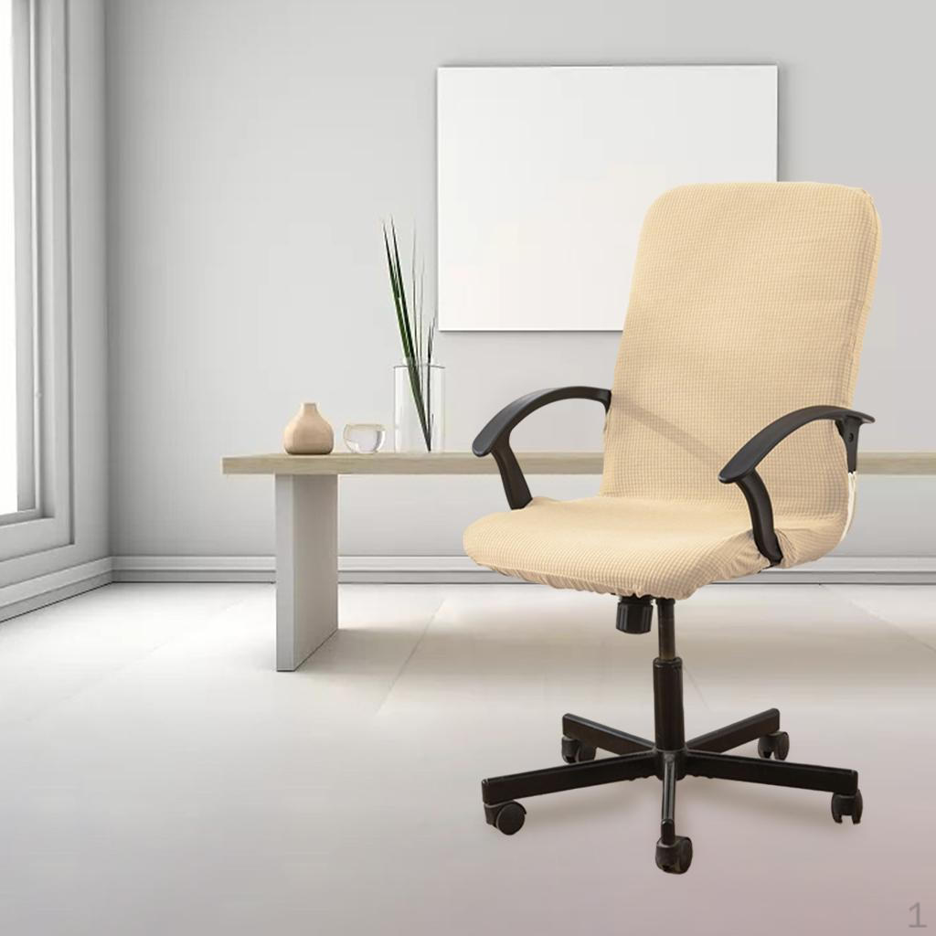 Офисные эластичные чехлы на подлокотники чехлы для компьютерных кресел Beige M 890₽