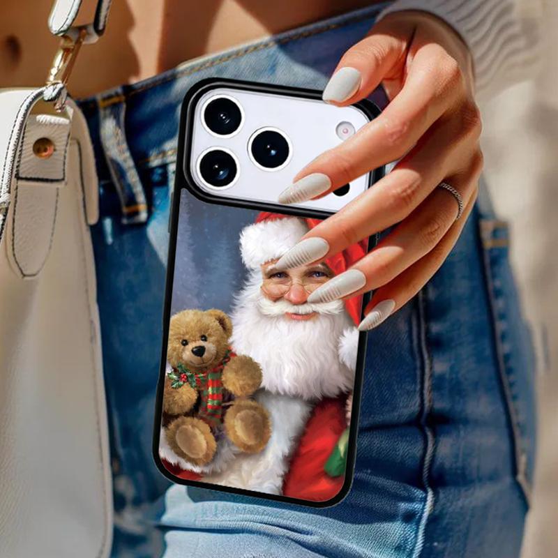 Weihnachts-Weihnachtsmann-Handyhülle Für iPhone 17 Air 14 15 13 12 Max Hülle Für Apple 14 15 16 16e 11 Pro Max Plus Hülle