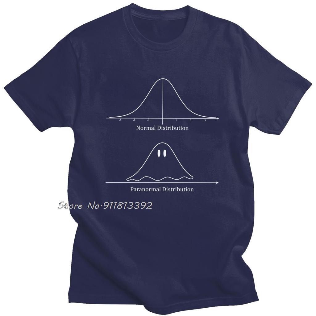Funny Normal Distribution Paranormal Tshirt Men Cotton Humor Distribution Math Tshirt Geometric Tee Camisas Mend Summer T Shirt