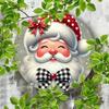 1pc Vintage Merry Christmas Santa Claus Metal Tin Sign 7.8x7.8 Inch Holiday Home Decor Wall Art Gift