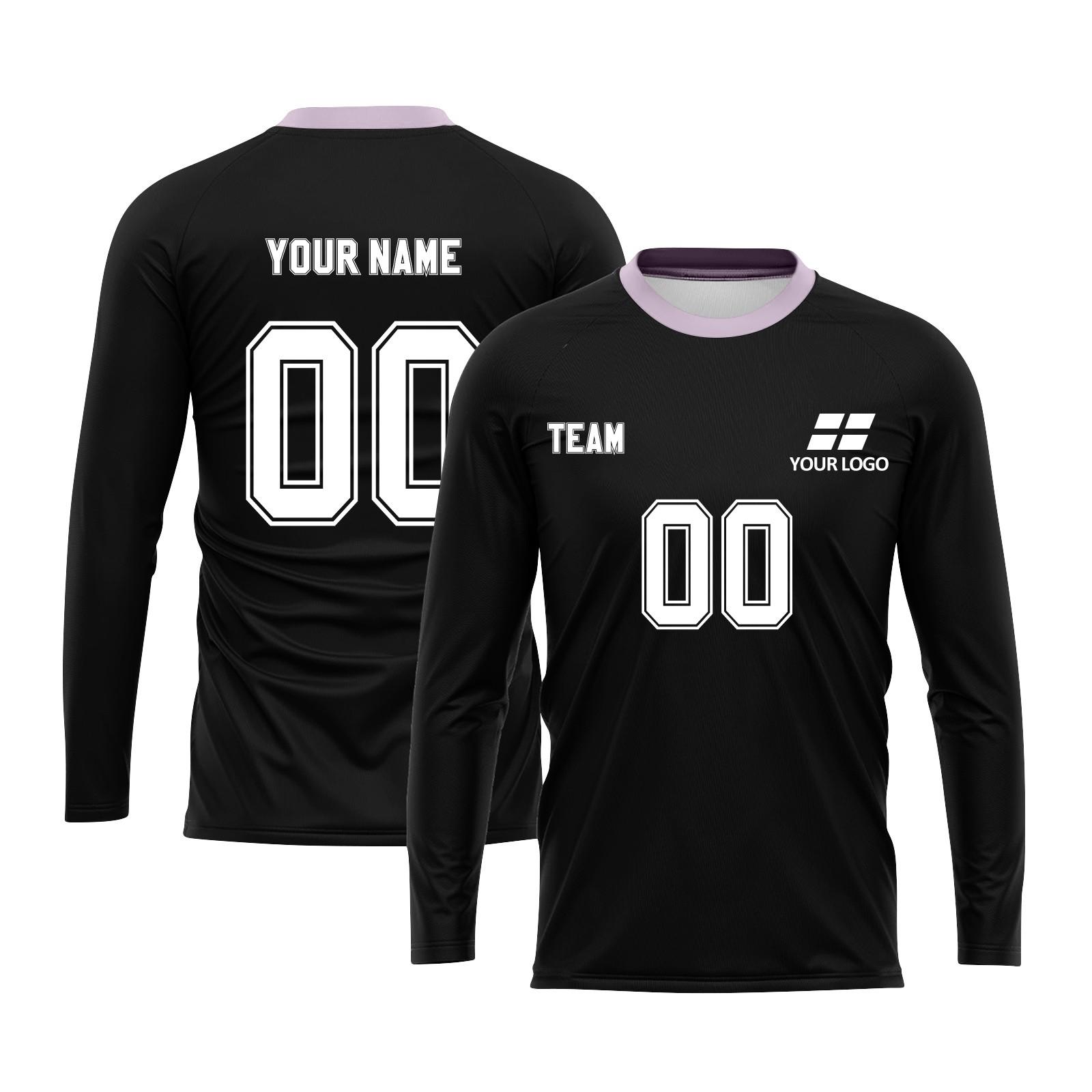 

Personalised Tops Shirts Mens Girls With Name Number Custom Football Jerseys For Boys Training Suit 16 чёрный