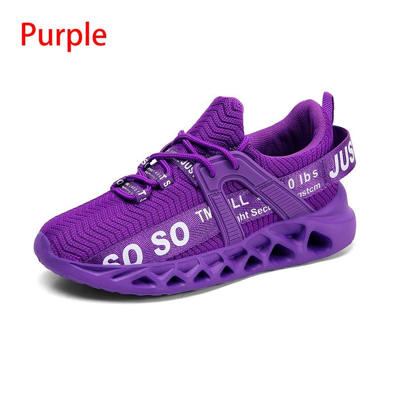 Large Size Blade Breathable Sports Casual Shoes Non-slip Shock Absorption Running Shoes Couple Mesh Shoes