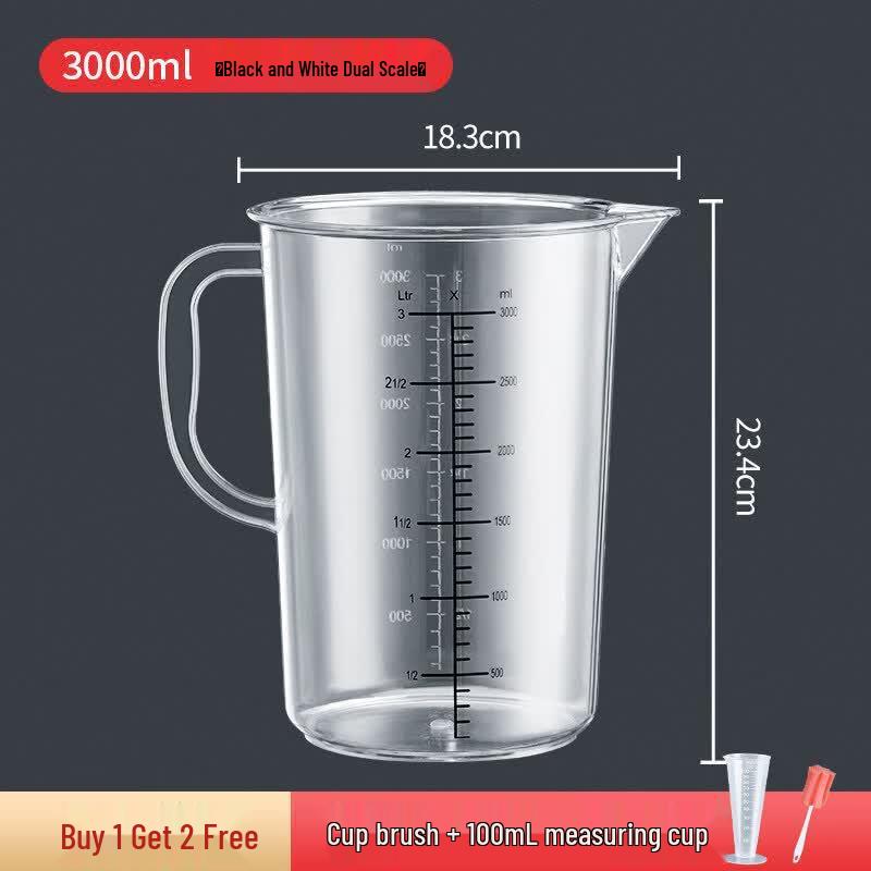 ZISIZ Food Grade Plastic Measuring Pitcher