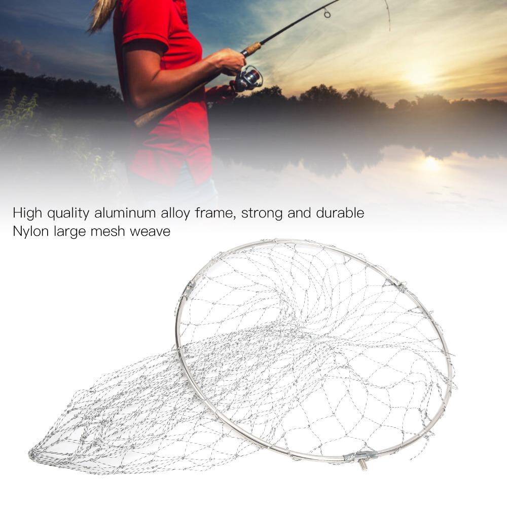 Foldable Brail Net Nylon Fishing Net Portable Landing Net Heads  Fishing Enthusiasts
