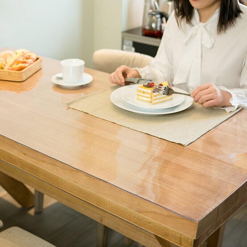 Portable Thickened PVC Transparent Dining Table Mat