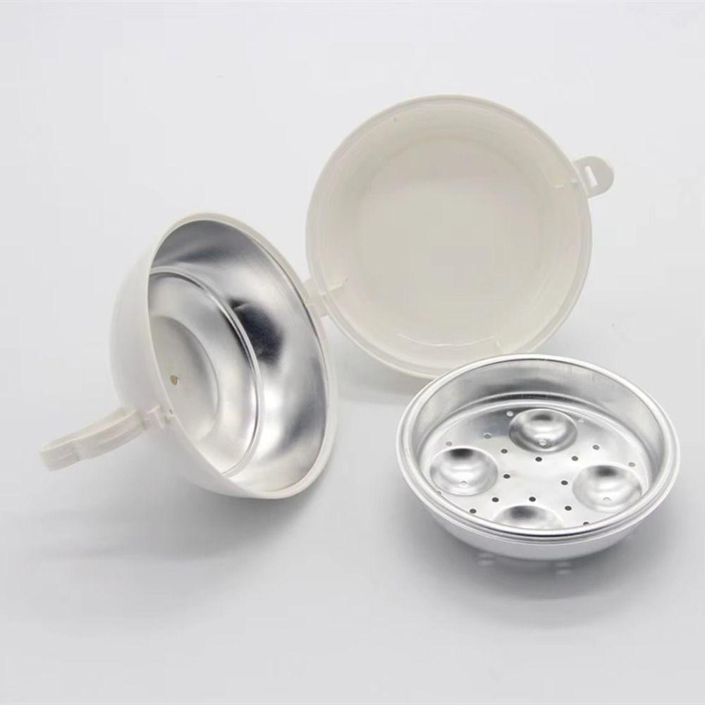 4 Eggs Egg Cooker Microwave Cooking Tool New Egg Boiler Steamer
