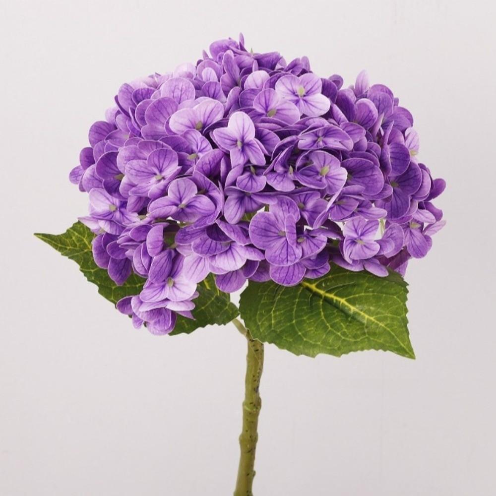 Echte Berührung Simulation Bunter Hortensien-Kunstblumenast Muttertagsgeschenk