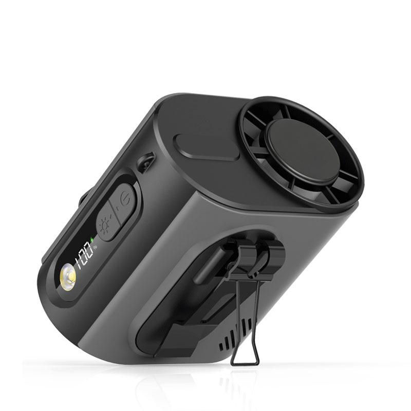 

Portable Mini Waist Fan with Ice Pack & LED Light for Outdoor Use 97x91x79MM