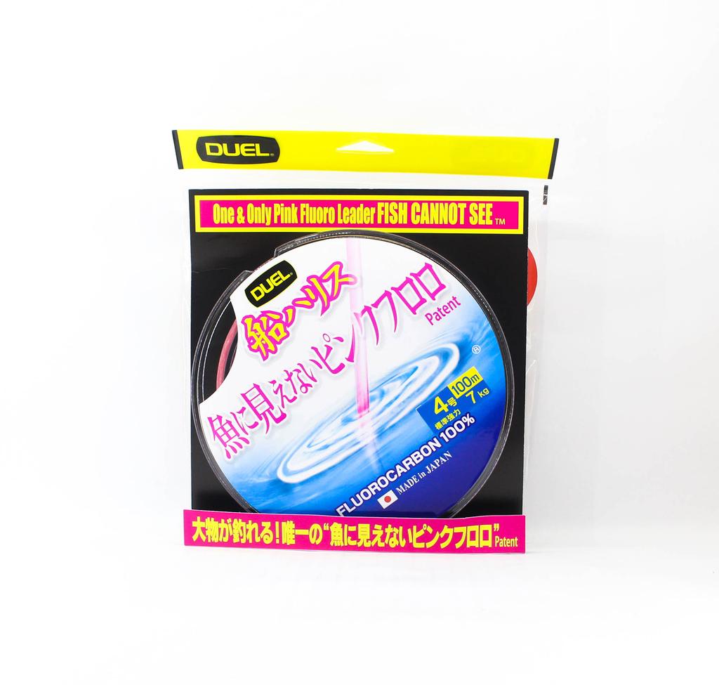 Yo Zuri Duel Pink Fish Cannot See Fluorocarbon 100m No4 7kg H4398-SP (8507)
