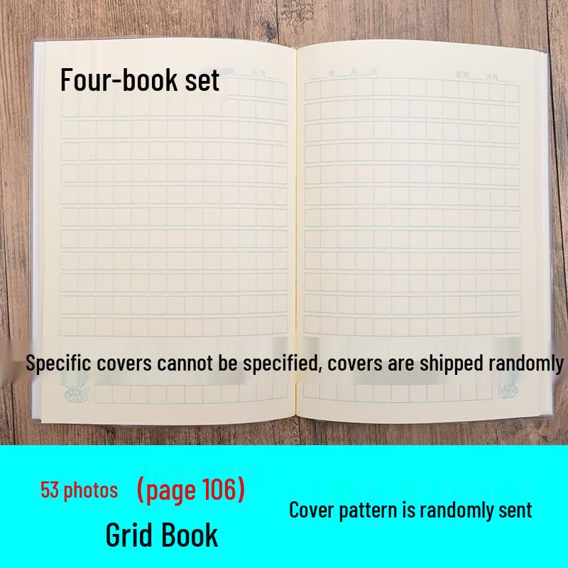 Rubber-Covered A5 Grid & Lined Notebook for Student Use.