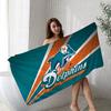 M-Miami D-Dolphins Towel Microfiber Beach Towel Absorbent Quick Dry Soft Yoga Swimming Resort Mountain Climbing Towel