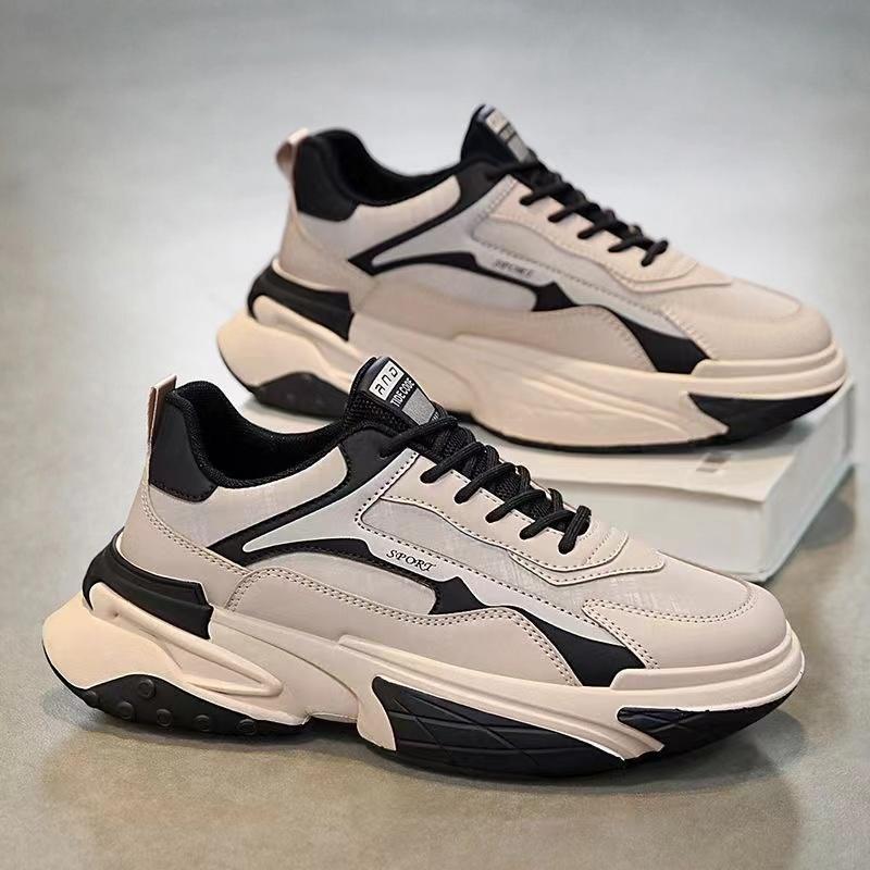 

Men s Luxury Design Casual Sneakers for Men Thick Sole Chunky Sneakers Platform Trend Walking Sports Shoes Chaussure Homme 44