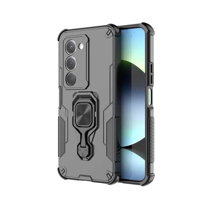 Pour Xiaomi Redmi 15 5G (Global) (169 mm) Coque de téléphone WANLONFENG PC TPU Coque arrière Béquille avec Verre Trempé