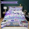 Omori Game 6 Pattern Bedding uilt Set uilt Cover Pillowcase Home Decoration Birthday Gift (1 * duvet cover + 2 * pillowcase without core)101