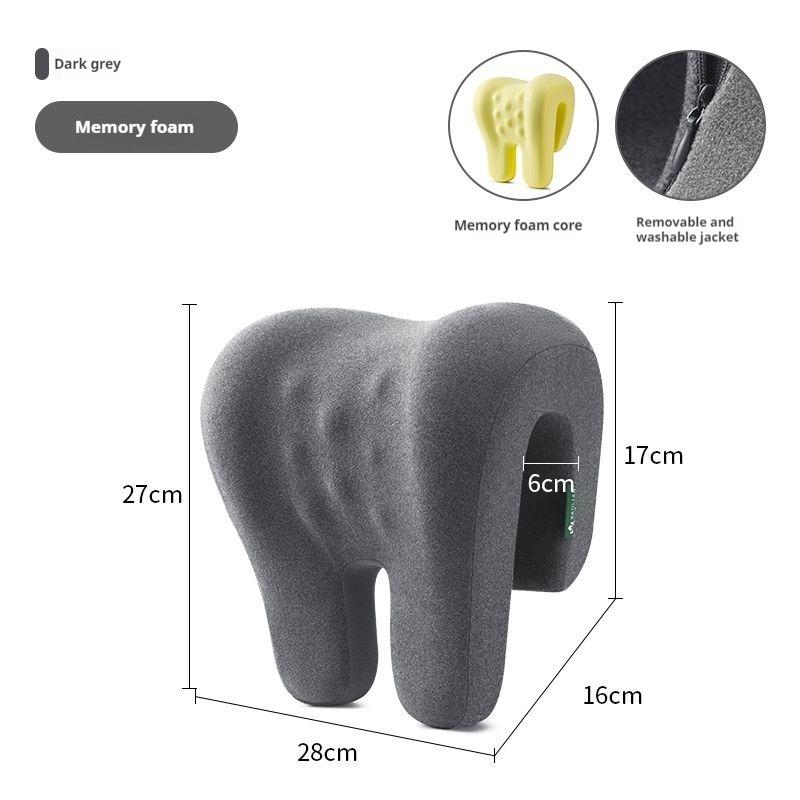 Office Chair Headrest Pillow Head Neck Shoulder Support Cushion Ergonomic Neck Rest Pillow Memory Foam Nap Sleeping Pillow