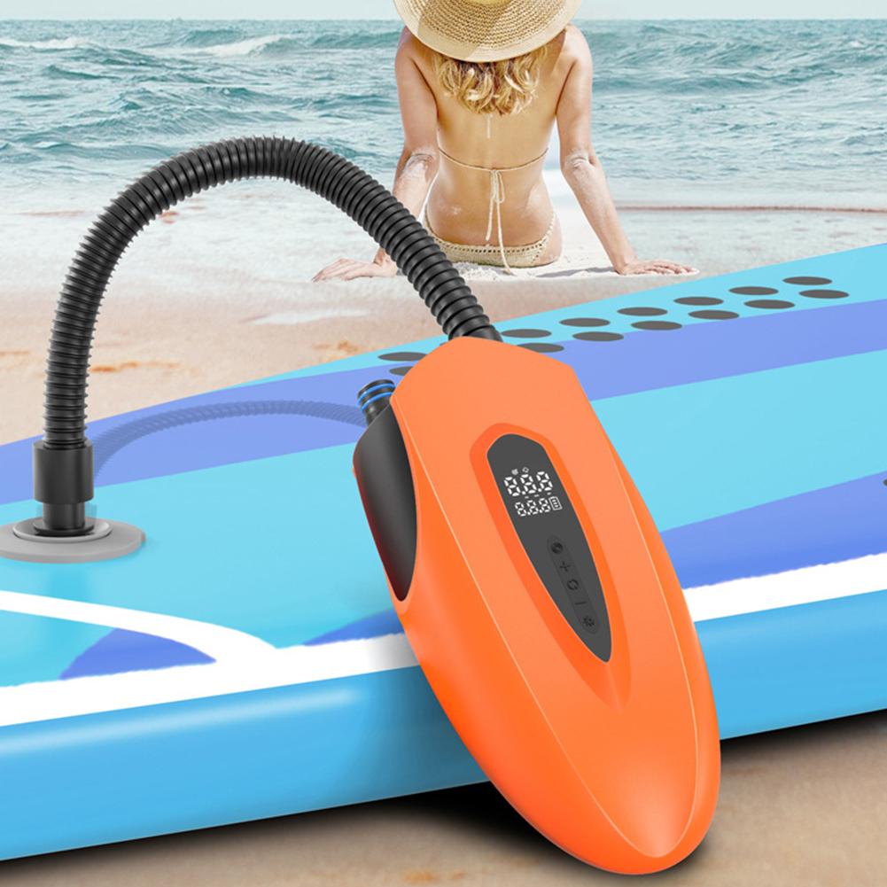 Wireless Air Pump Quick Charging Intelligent Air Compressor with LCD Display Electric Tire Inflator for Water Inflatable Product