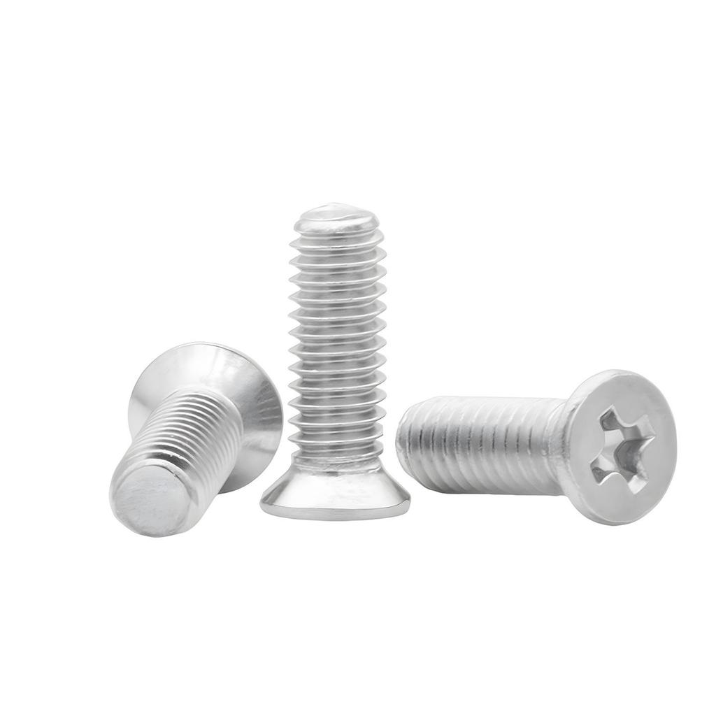 304 Stainless Steel Phillips Flat Head Countersunk Machine Screw - Small Diameter, Sizes M1.6-M6