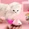 10Pcs Funny Catnip Feather Tail Interactive Cat  Mice Rattle Set Kittens Cat Mouse