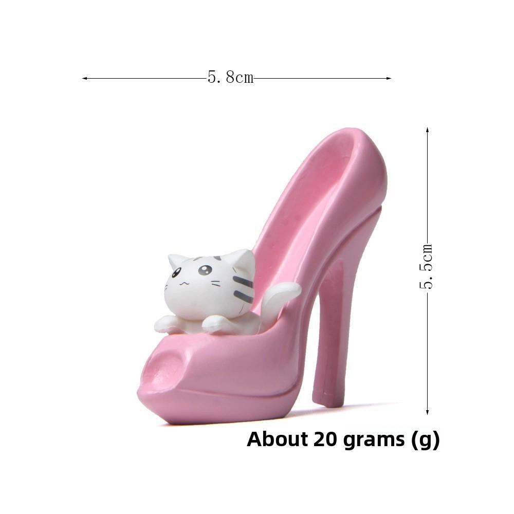 Home Sweet Chis High Heel Shoe Micro Landscape Decor For Gift Cartoon Collectors