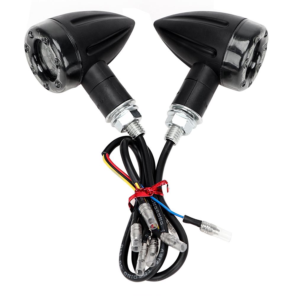 

Стоп-сигнал, мини-пульта, светодиодный, янтарный и красный, освещение для мотоцикла, 1 пара, индикаторная лампа, универсальные указатели поворота, мигалка для мотоцикла