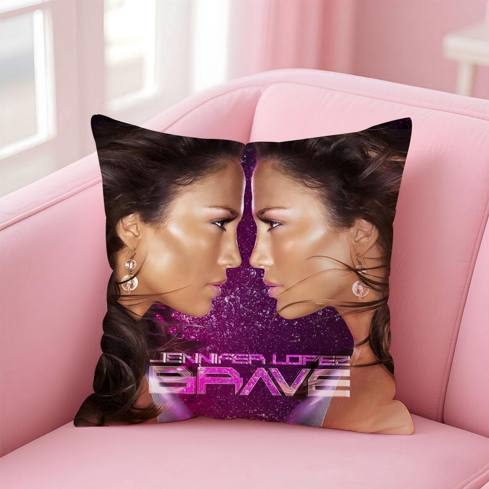 Jennifer L-Lopez Singer Cushion Cover Comfortable Reversible Pillow Cover Ideal For Car Sofa Bedroom & Beyond