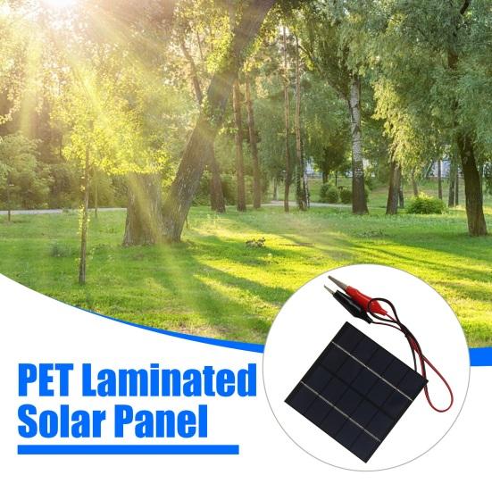 Solar Panel 1.5W Polycrystalline Silicon Flexible Solar Panel with PET Lamination 5V Stable Output