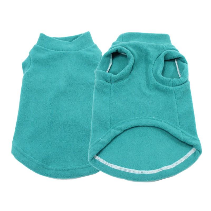 Fleece Pet Hoodie Medium Dogs Winter Warm Coat Solid Color Corgi Sweater