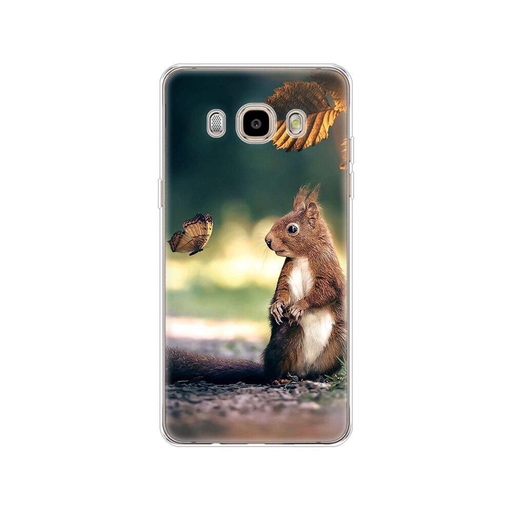 Case FOR Samsung Galaxy J7 J5 2016 Case J710 510F Cover FOR Samsung J7 J5 2016 Case Shell Winter Snow Christmas